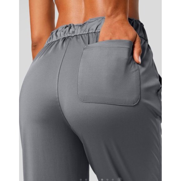 Halara HIgh Waisted Yoga Joggers Side Pockets Drawstring Pants Sz XS Grey Womens - Picture 12 of 13
